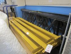 Link 51 Orange/Black dismantled boltless pallet racking comprising of: 5 x uprights, 900mm x