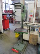 Medding S30 pillar drill, serial number 81449, rise and fall table, approx. table size 270mm x