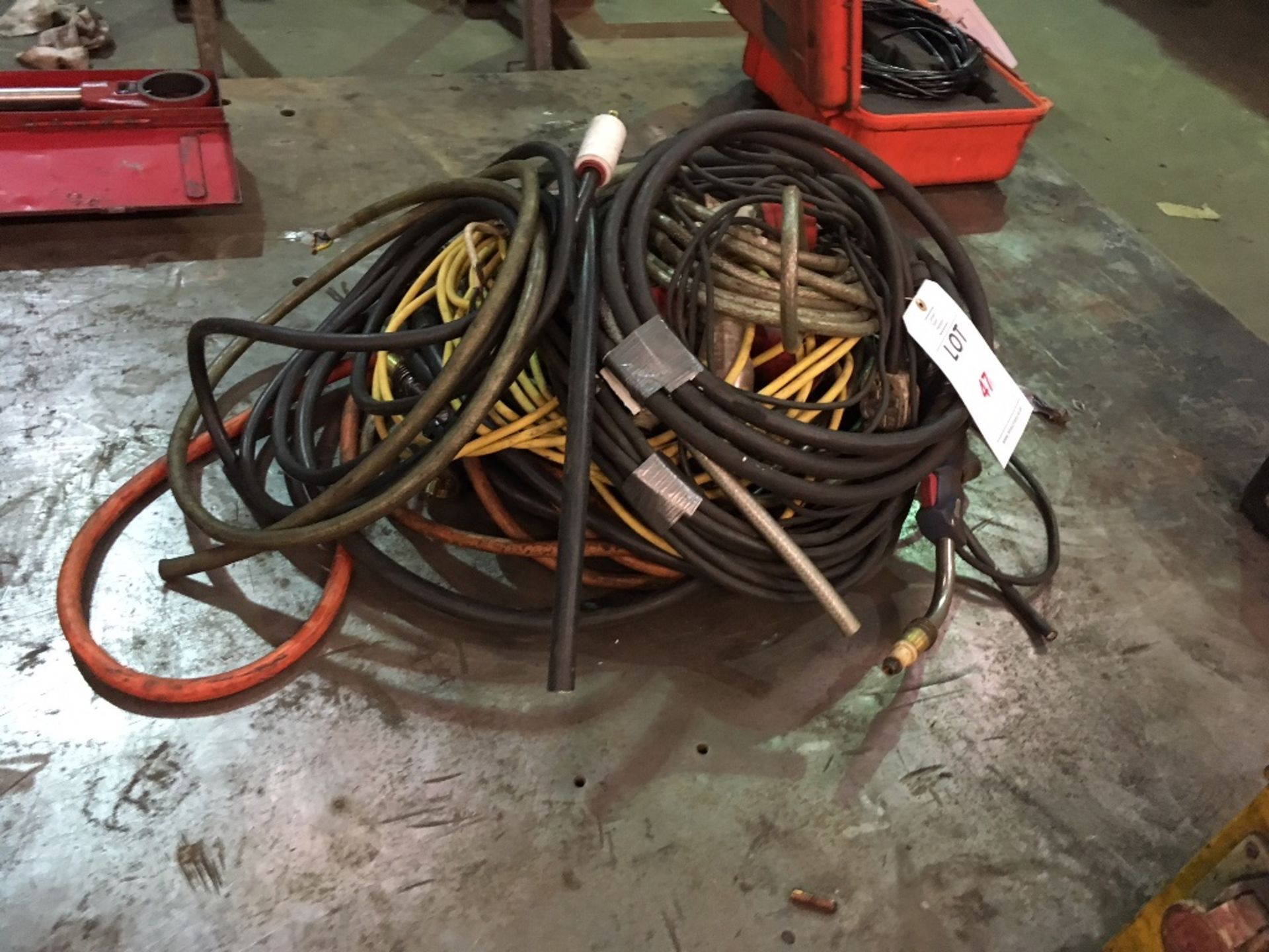 Various welding torches and leads