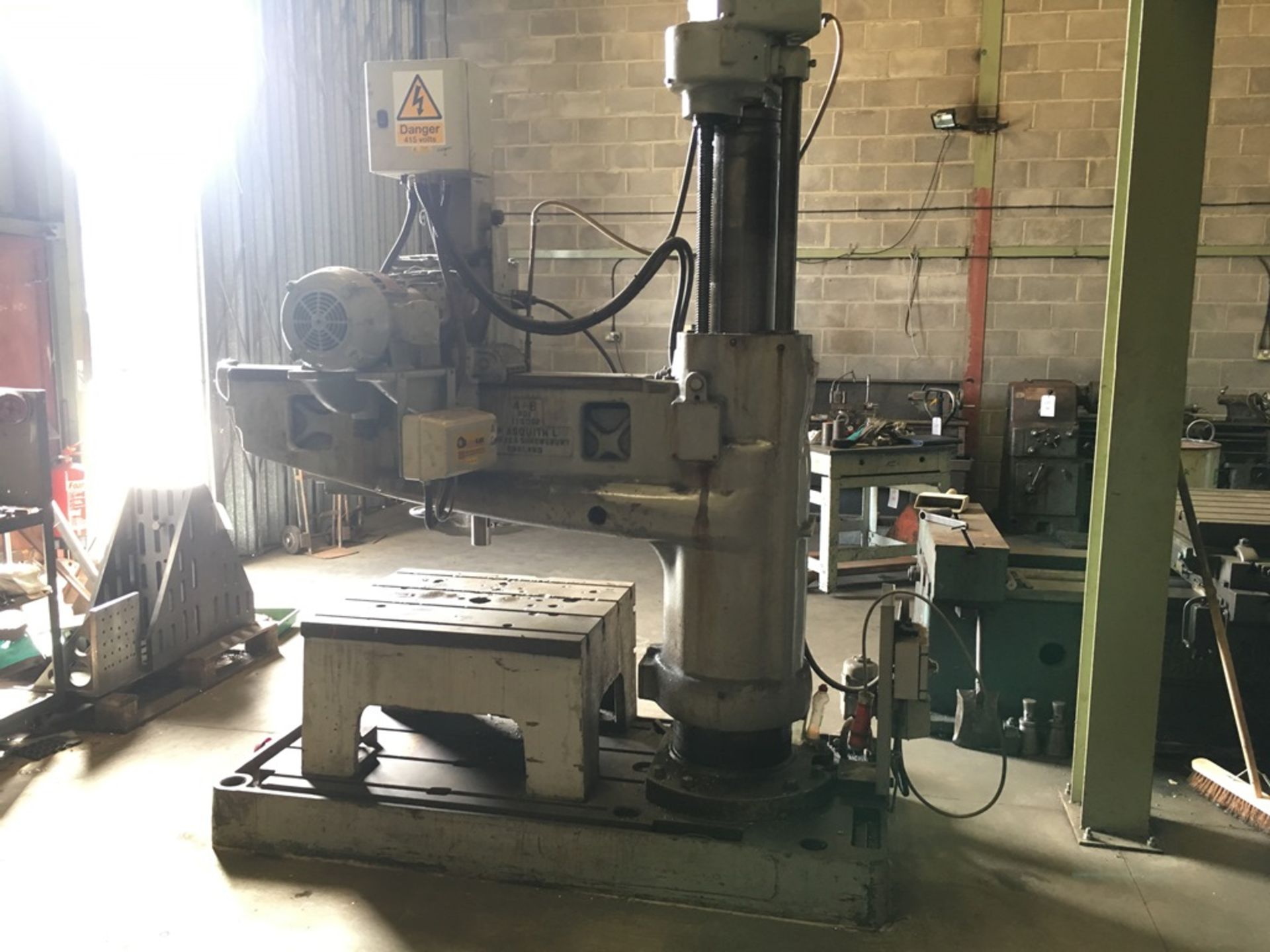 Asquith ODI radial arm drill, Serial No. 578 (Please note: A work Method Statement and Risk - Image 5 of 11