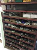 Shelves and contents of stock overs and bolts