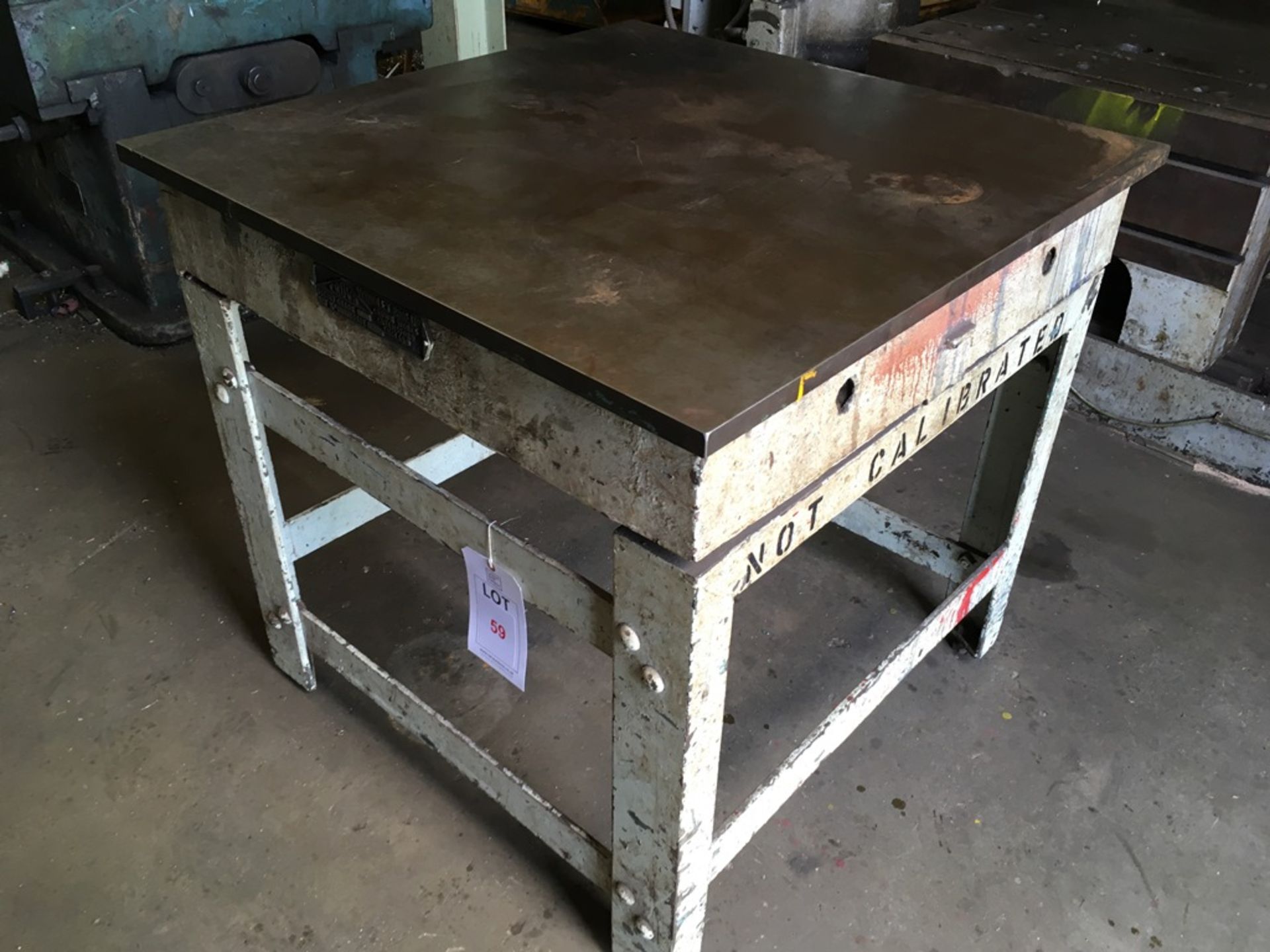 Steel inspection table (Please note: A work Method Statement and Risk Assessment must be reviewed - Image 2 of 3