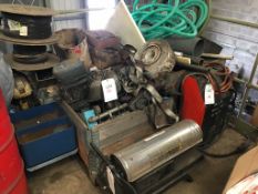 Various faulty equipment including, Murex Tradescut 10 air plasma, tool grinder, space heater and