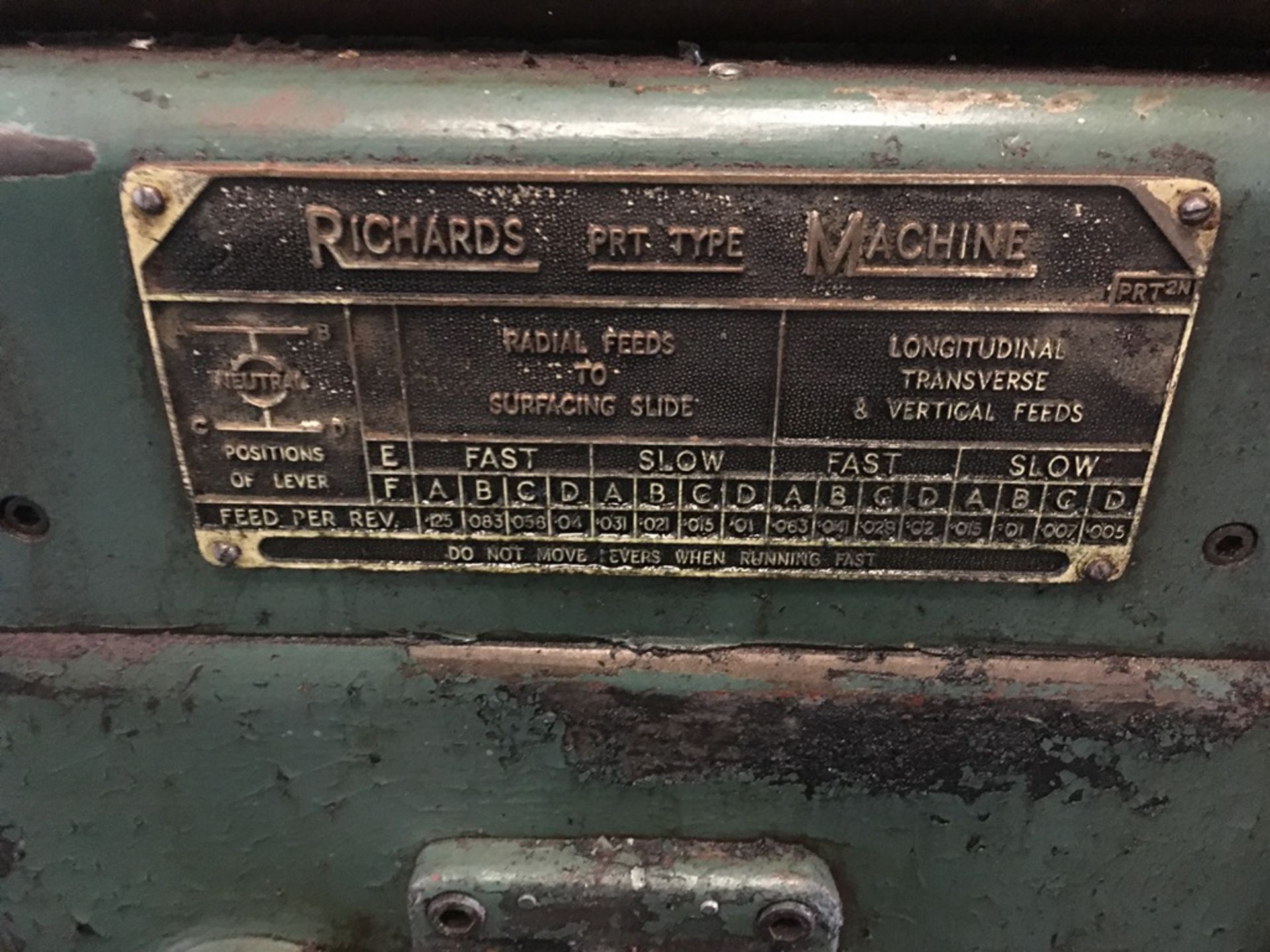 Richards horizontal borer 36" bed no. 7697 chain driven with Digipac control (Electrical disconne... - Image 7 of 17