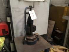 Sweeney Blocksedge fly press on table