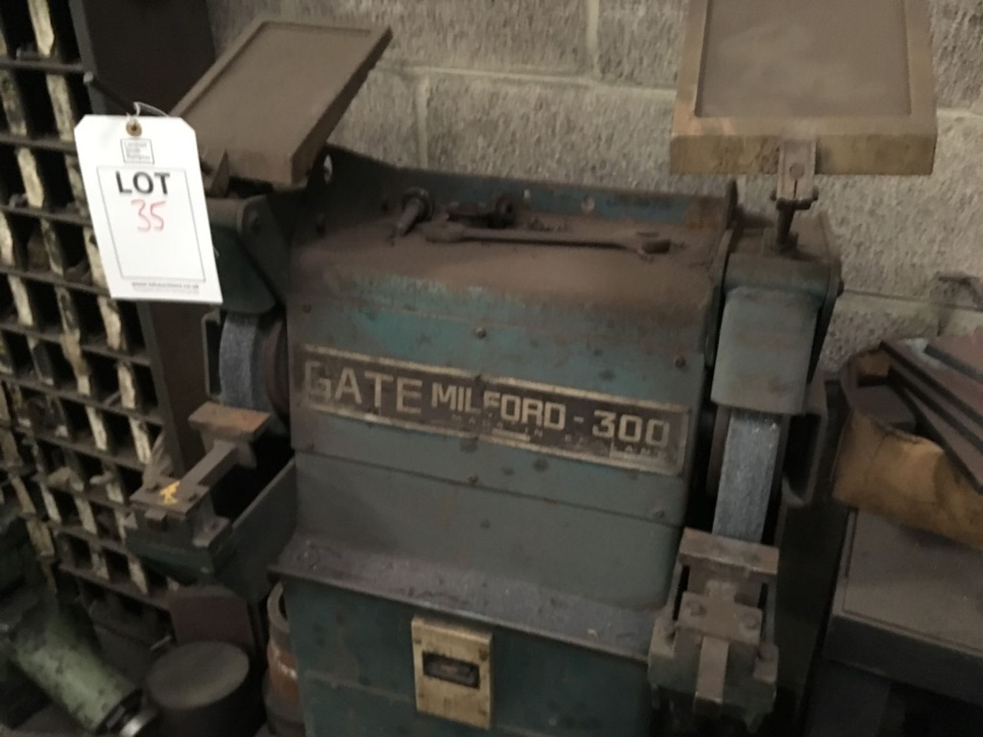 GATE Milford -300 double ended grinder. NB: This item has no CE marking or user manual. The...