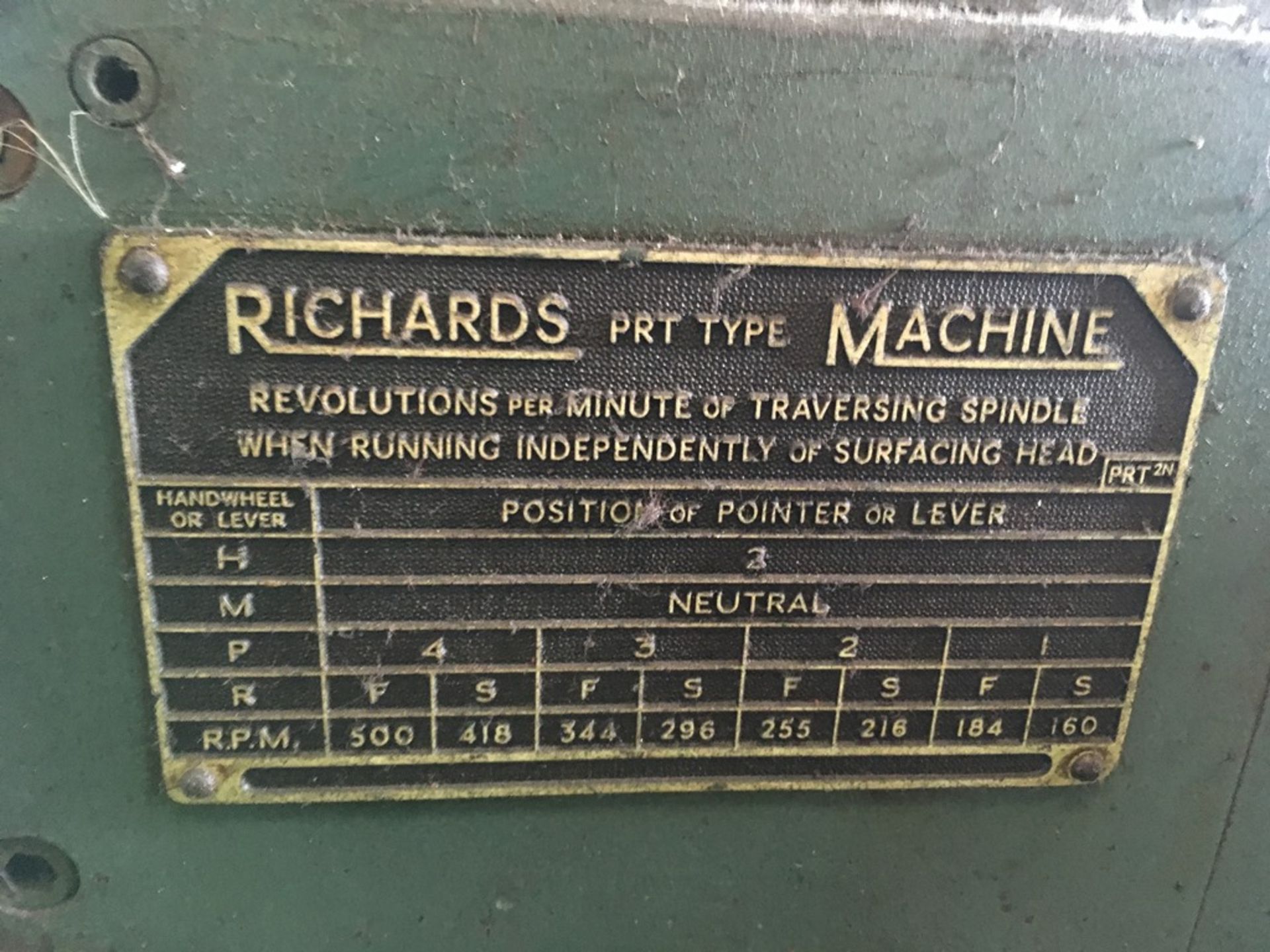 Richards horizontal borer 36" bed no. 7697 chain driven with Digipac control (Electrical disconne... - Image 6 of 17