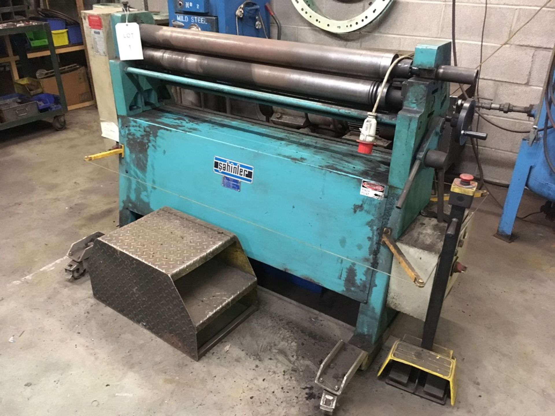 Sahinter RM1270 x 90 bending rollers, Year of manufacture 2001, Serial No. 1720 (Please note: A work - Image 8 of 8