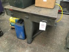 Steel setting out table