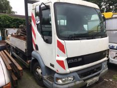 DAF LF 45.170 drop side truck with Palfinger PC2300 compact crane - thorough examination valid to
