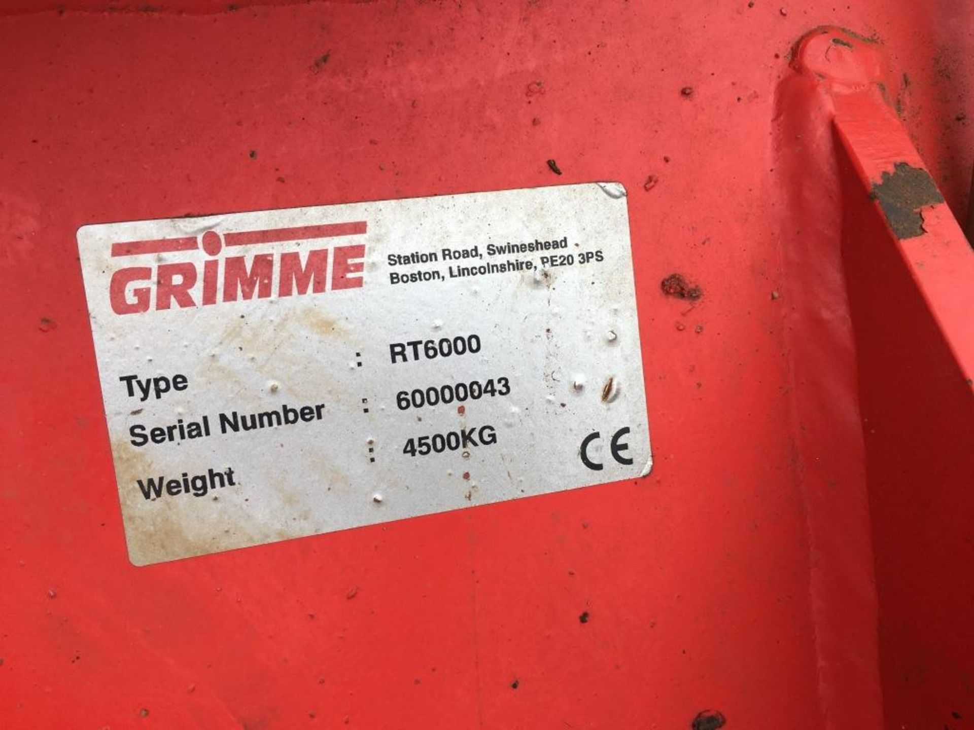 Grimme RT6000, with triple bed CT6000 tillers, serial number: 60000043 - Bild 5 aus 26