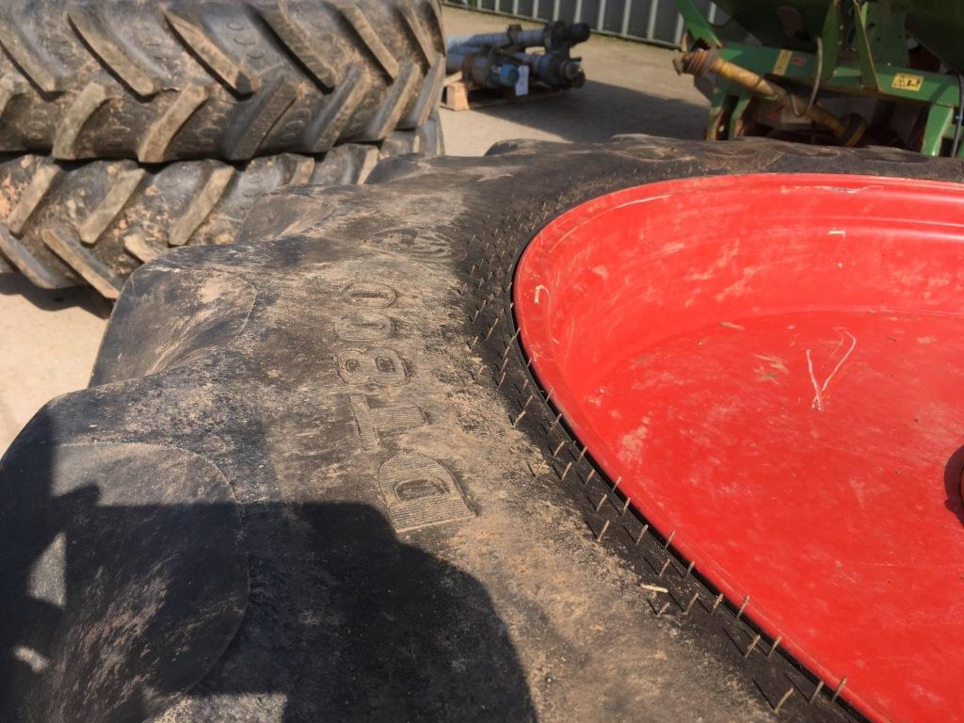 A set of row crop wheels and tyres, rear: Goodyear RT800 380/90R50, front: Agrimax RT855 340/85R36 - Image 9 of 9