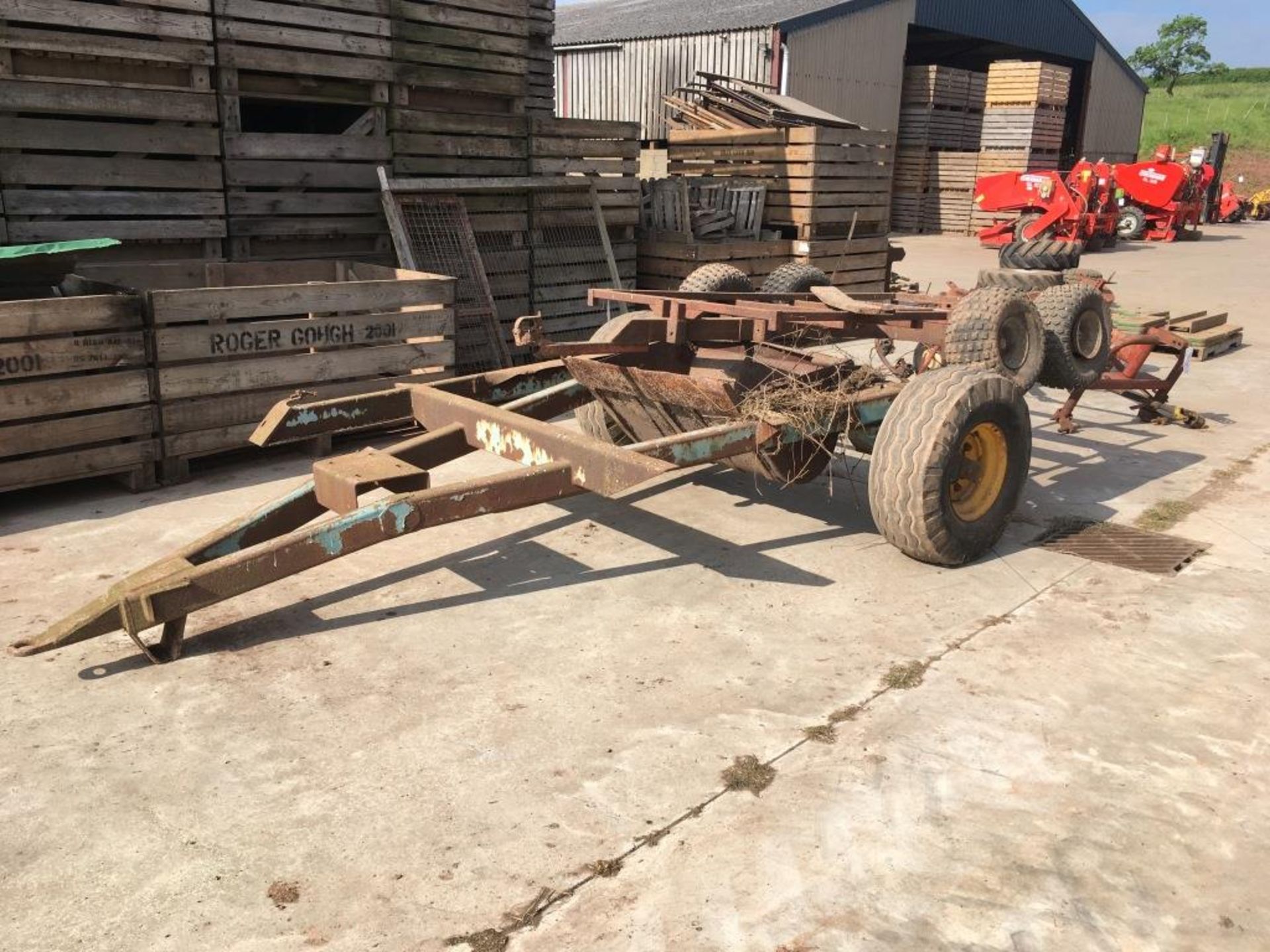 Two trailer chassis (sold as scrap)