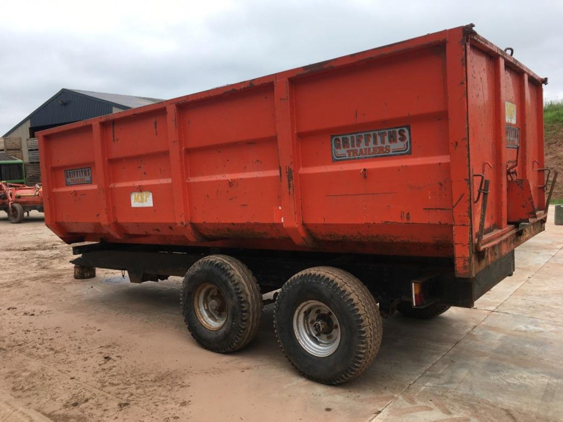 Griffiths 10 ton twin axle tipping trailer, serial number: 6674 (1990) - Bild 4 aus 10