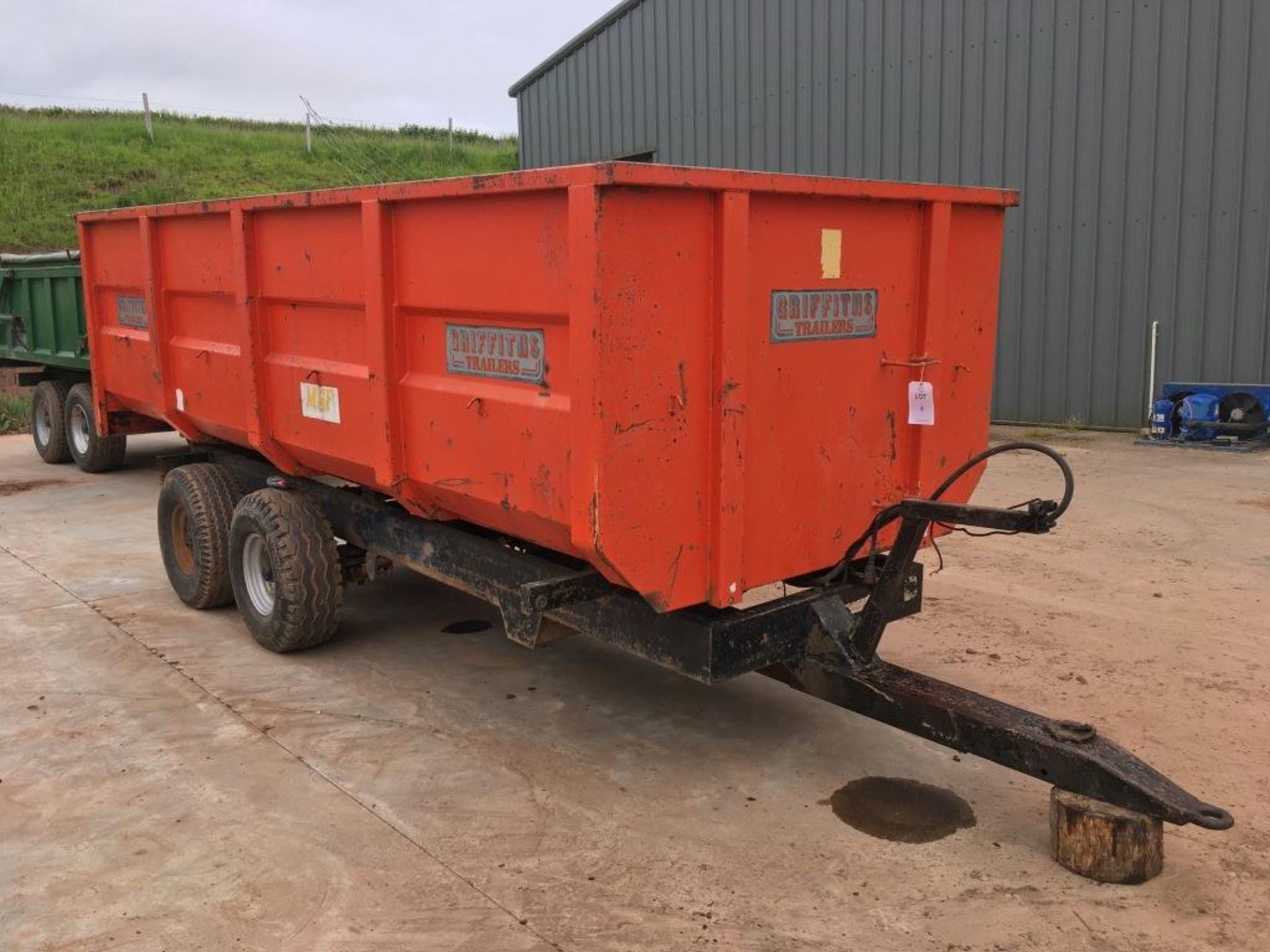 Griffiths 10 ton twin axle tipping trailer, serial number: 6674 (1990) - Image 2 of 10