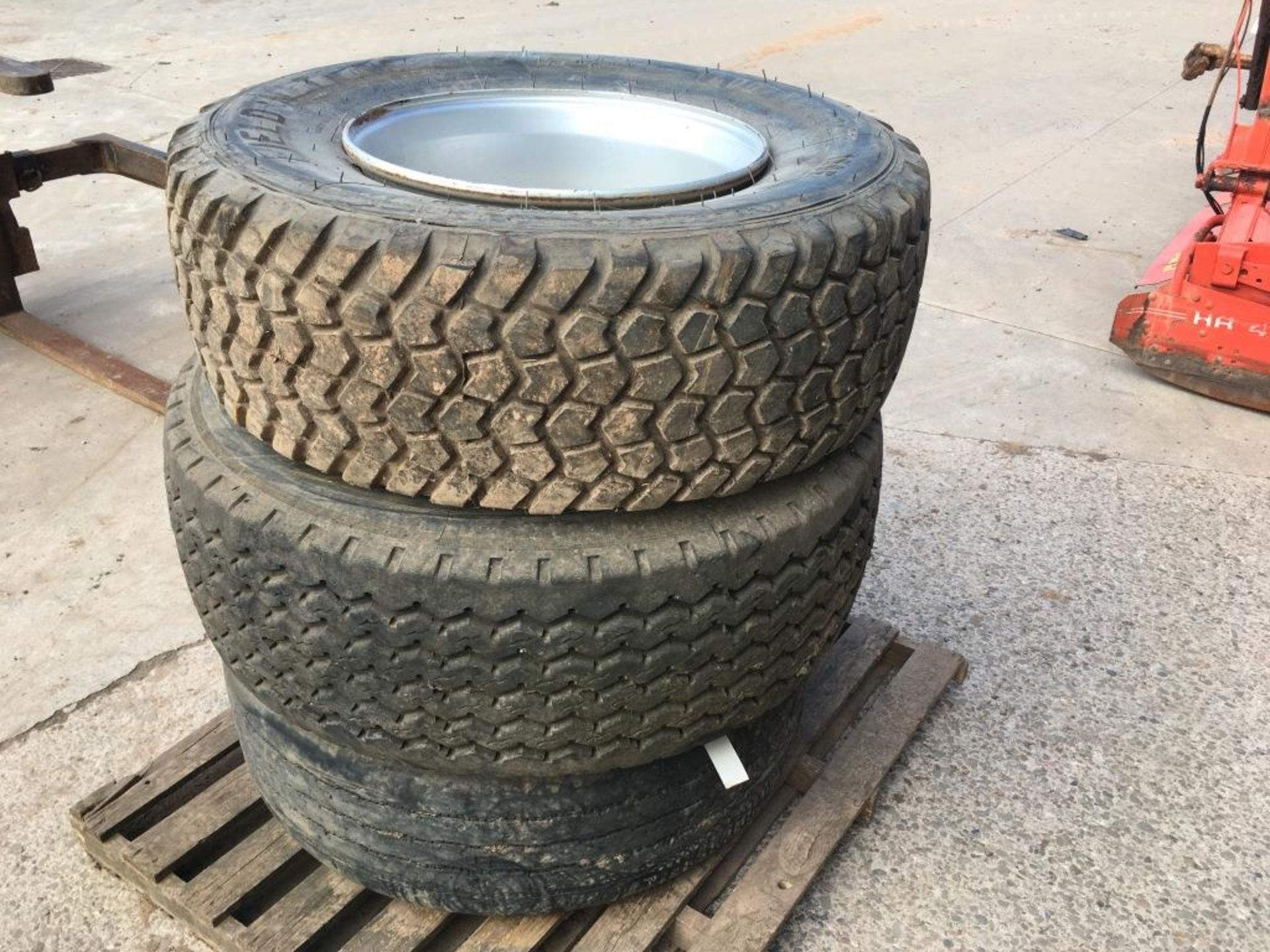 Four trailer tyres, various - Image 2 of 2