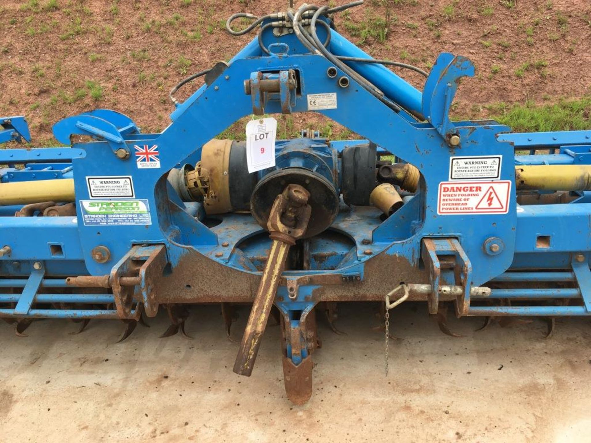 Standen folding rotovator, Type PV400240, serial number: 509 (2008) (missing guarding and damage - Image 6 of 16