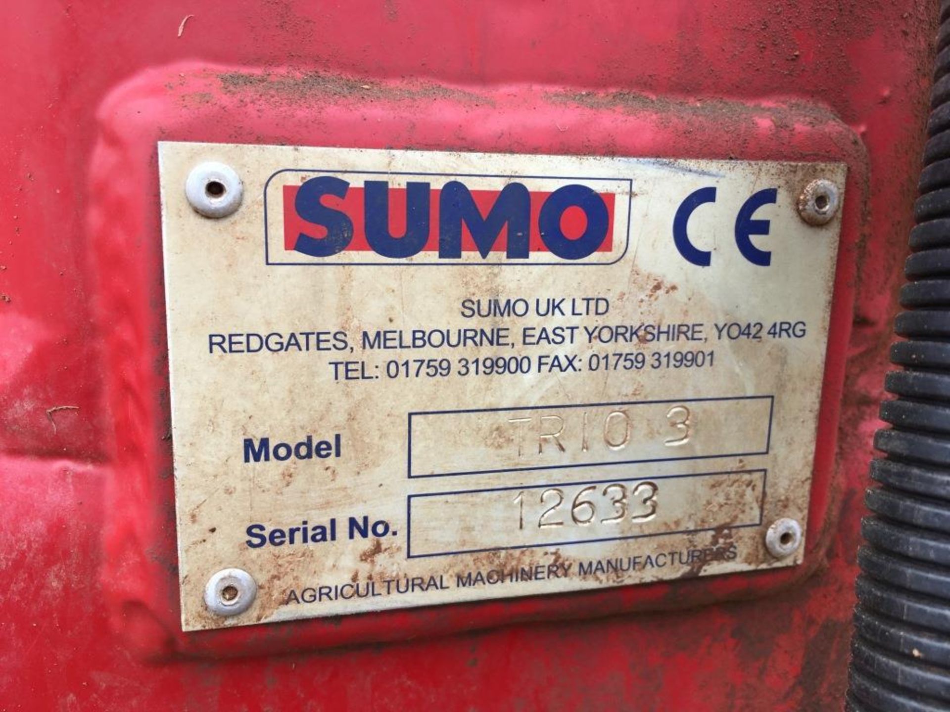 Sumo Trio 3 cultivator, serial number: 12633 - Image 11 of 11