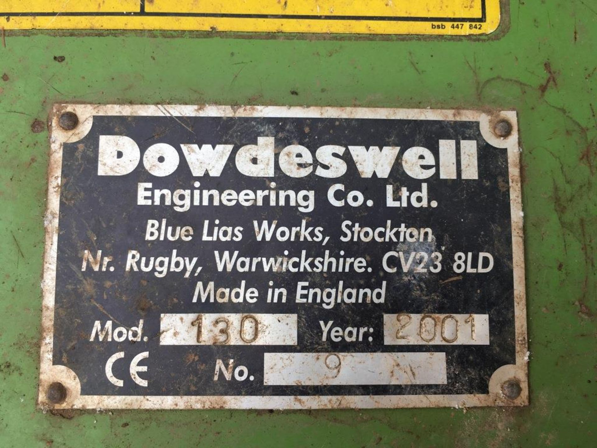 Dowdeswell Powavator 130 rotivator no. 9 (2001) (incomplete) - Image 5 of 6