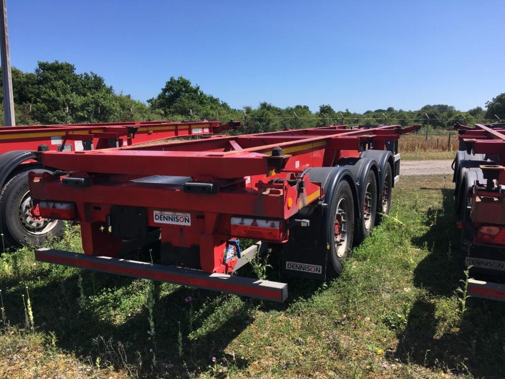 Dennison 14 Lock Sliding Bogie Skeletal trailer, reference 49436, year of manufacture 2016, 3 x - Bild 2 aus 26