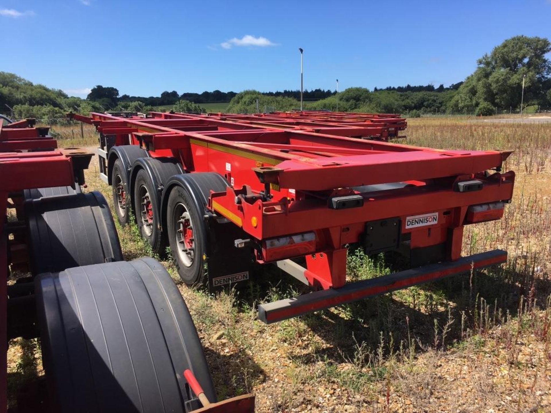 Dennison 14 Lock Sliding Bogie Skeletal trailer, reference 49440, year of manufacture 2016, 3 x - Bild 2 aus 16