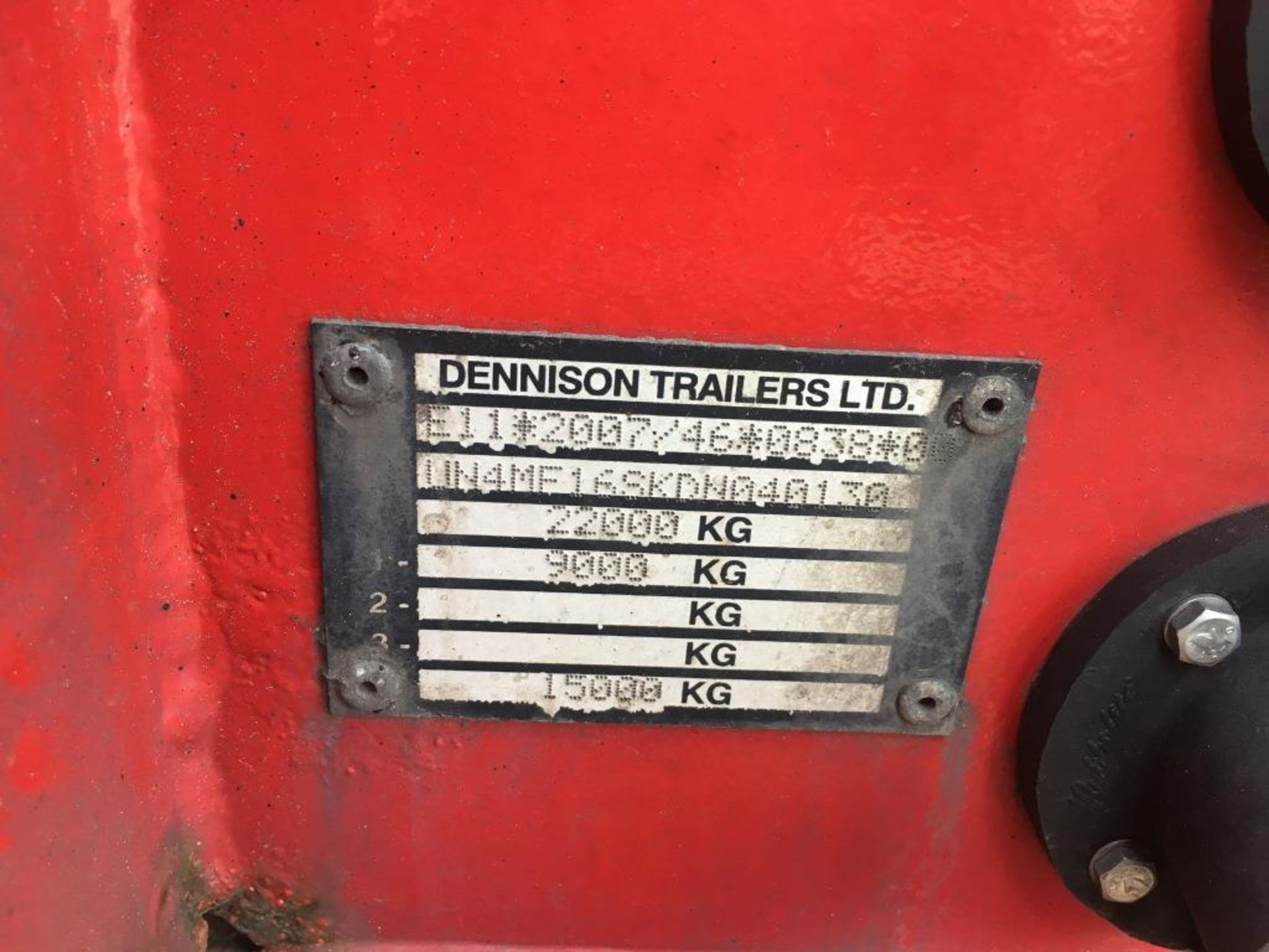 Dennison Multi Function 4 Axle Splitting Skeletal trailer, reference 40130 & 40131, year of - Bild 13 aus 27