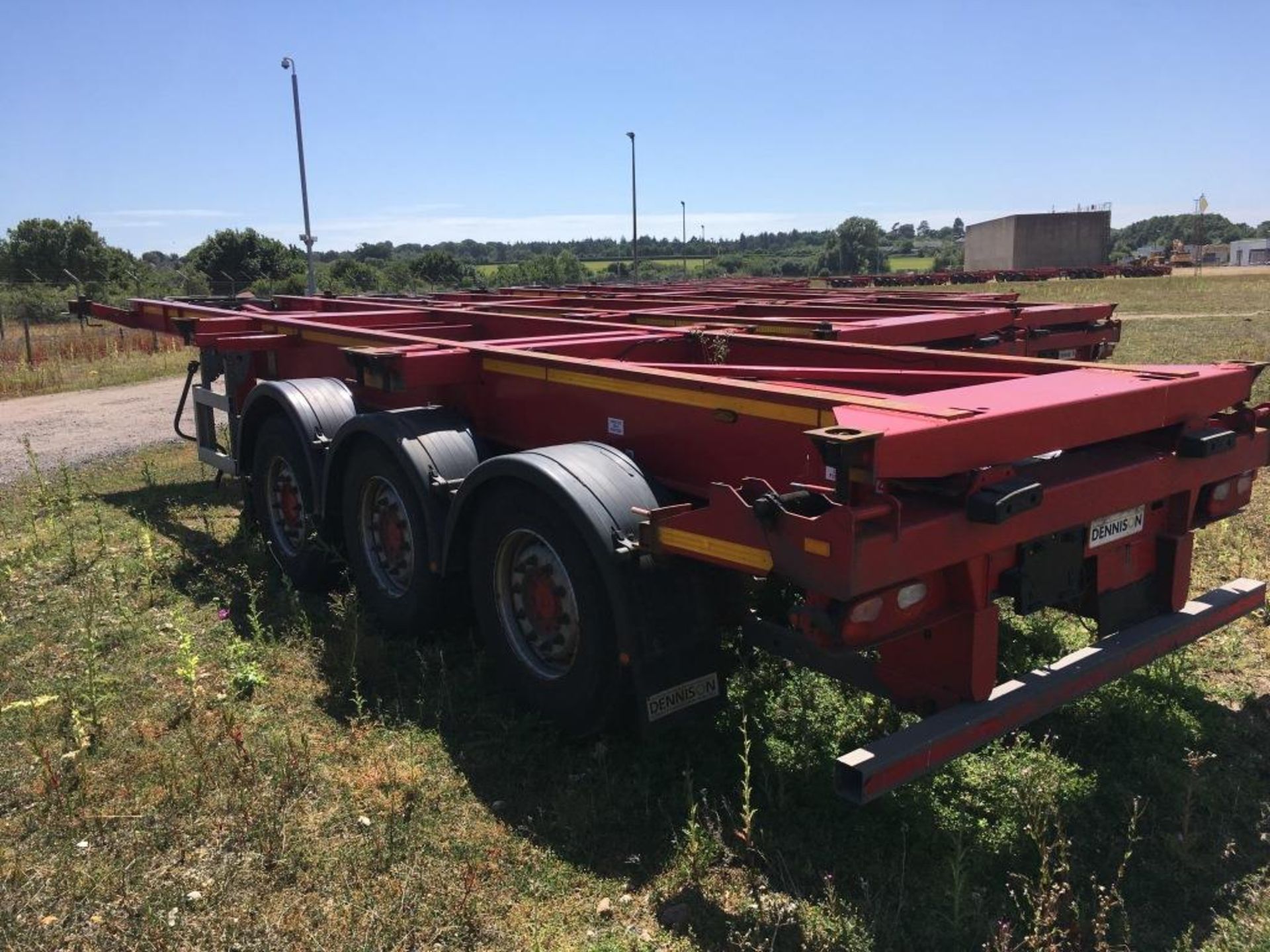 Dennison 14 Lock Sliding Bogie Skeletal trailer, reference 49436, year of manufacture 2016, 3 x - Image 17 of 26