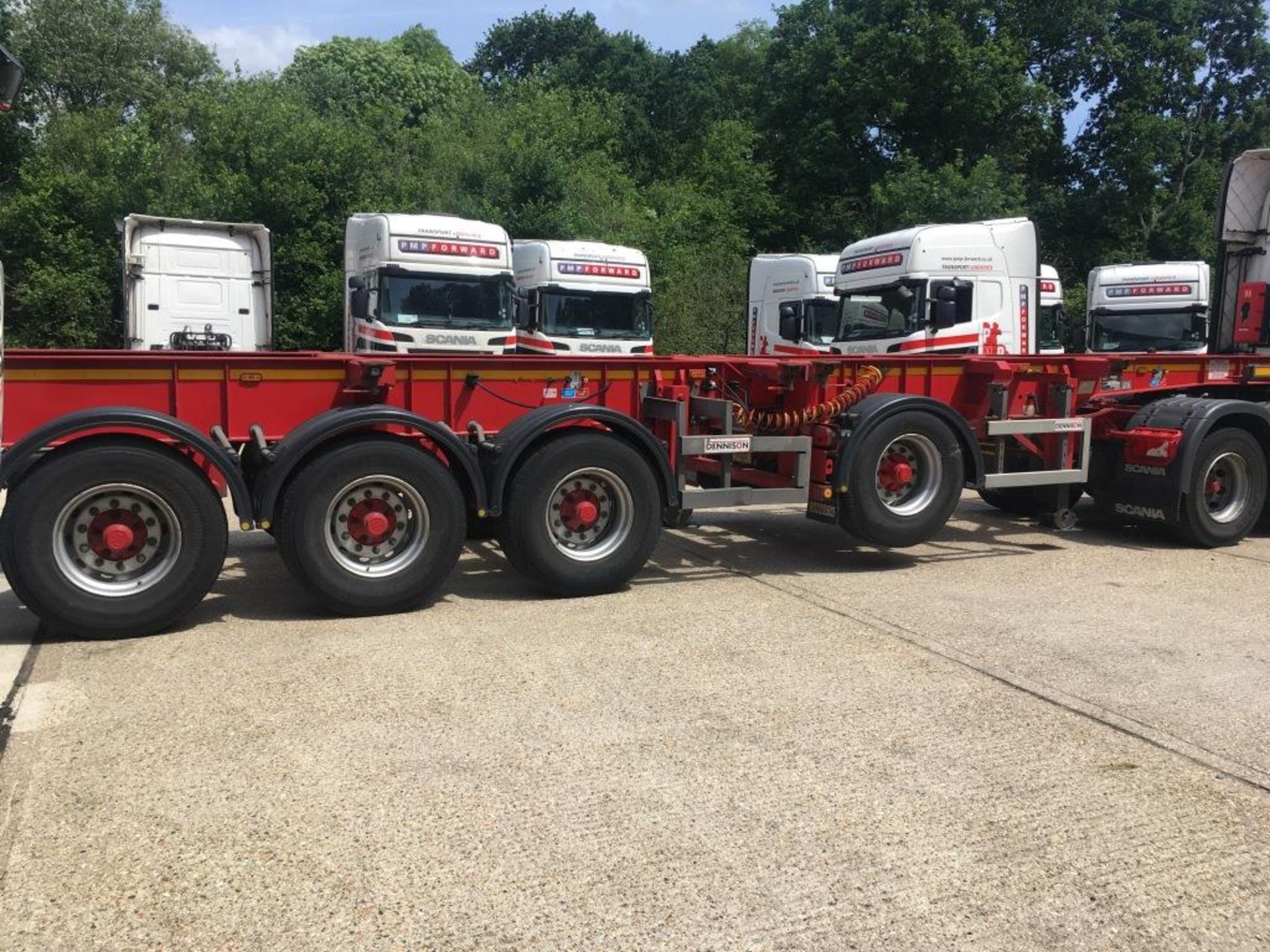 Dennison Multi Function 4 Axle Splitting Skeletal trailer, reference 47653 & 47654, year of - Image 5 of 21