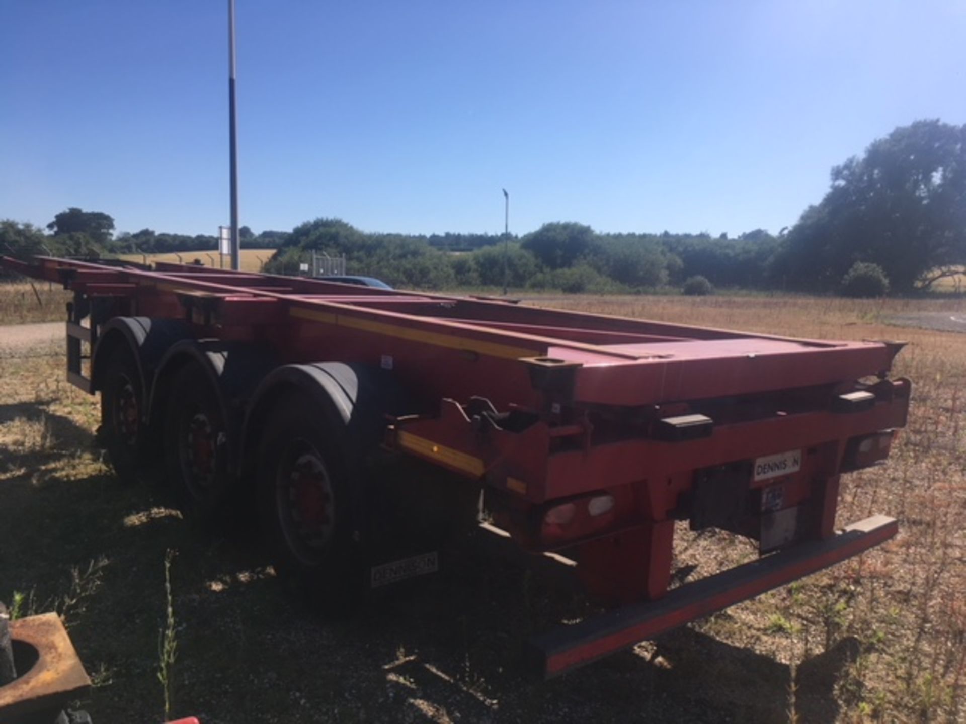 Dennison 14 Lock Sliding Bogie Skeletal trailer, reference 42067, year of manufacture 2014, 3 x - Bild 3 aus 19