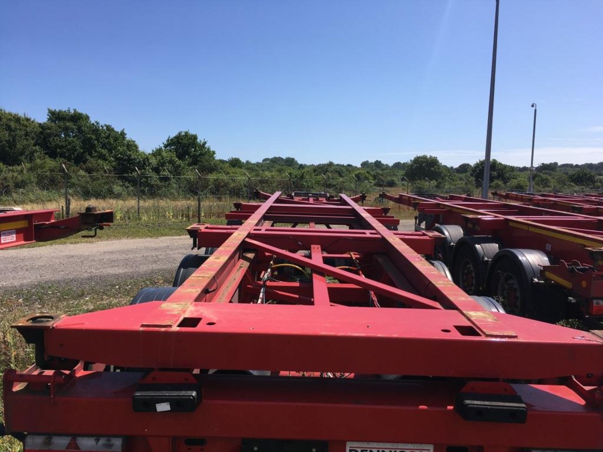 Dennison 14 Lock Sliding Bogie Skeletal trailer, reference 49439, year of manufacture 2016, 3 x - Bild 3 aus 18