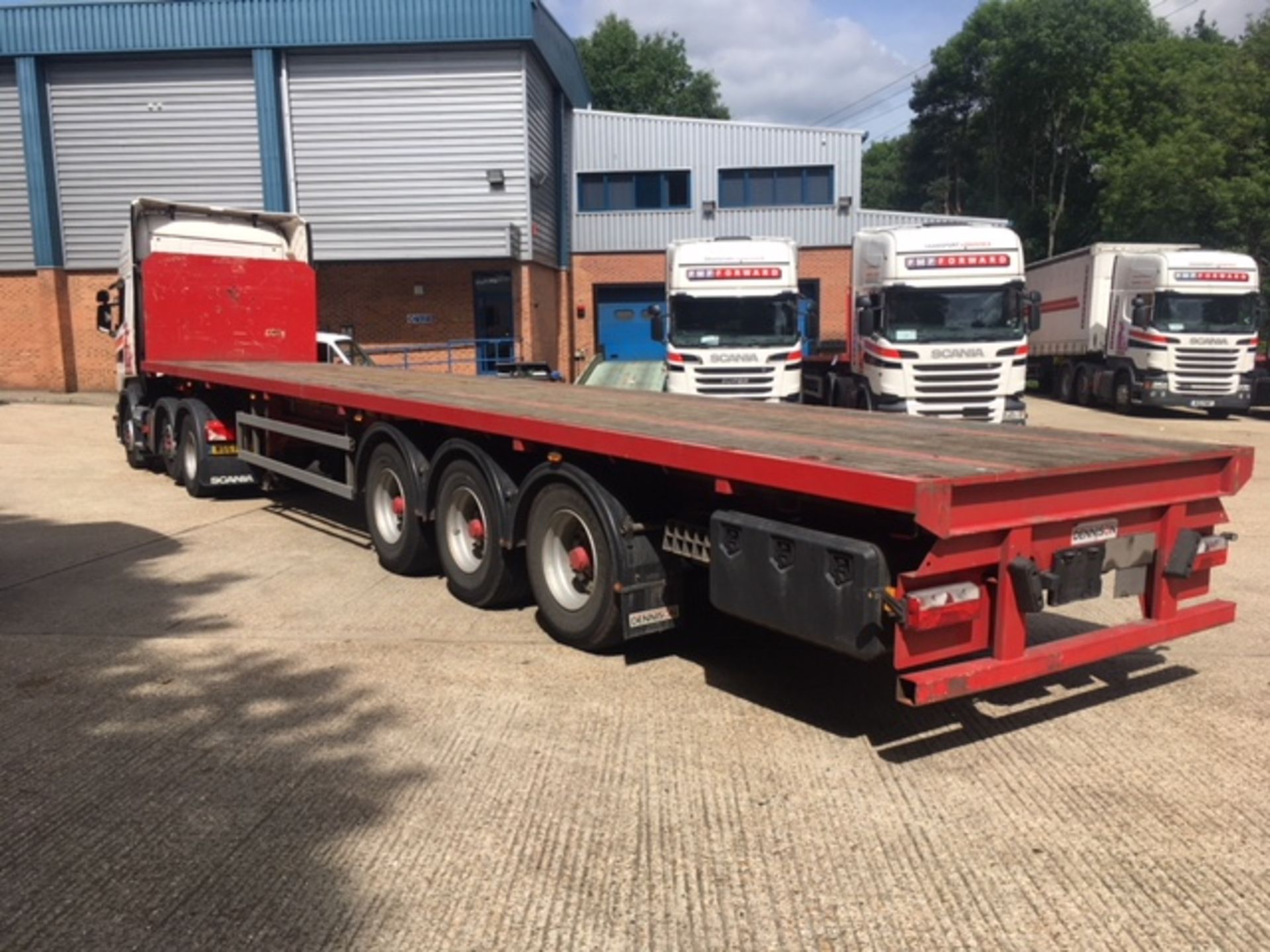 Dennison 13.6m Oil Spec Platform trailer, reference 46177, year of manufacture 2015, 3 x BPW Eco - Image 3 of 15