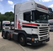 Scania R450 LA 6X2/2MNA Topline tractor unit, 2 Pedal Opticruise Gearbox, Registration number