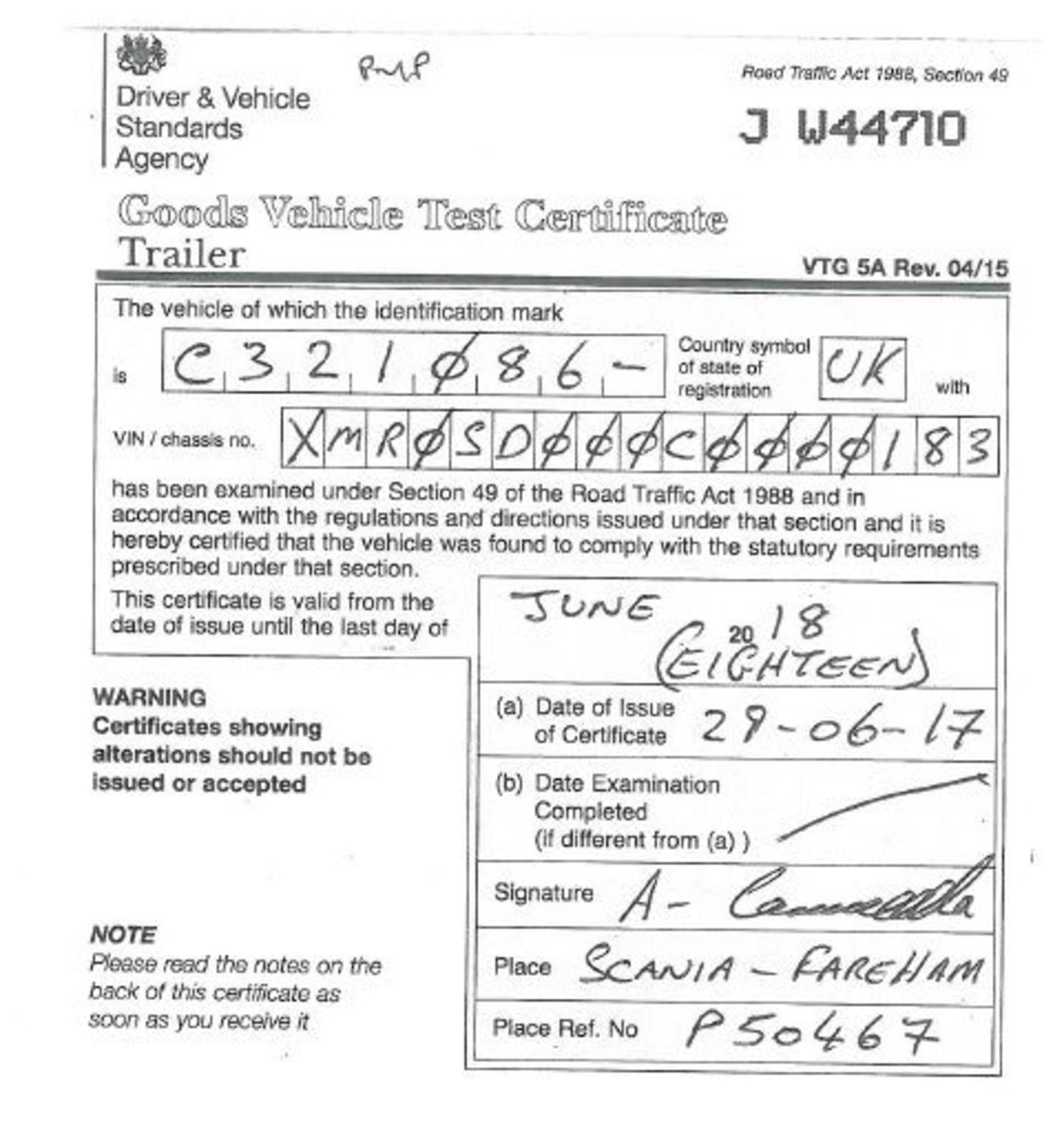 Nooteboom OSDS 48 03V Stepframe Extendable trailer, reference 000183, year of manufacture 2012, - Image 16 of 19