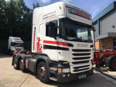 Scania R450 LA 6X2/2MNA Topline tractor unit, 2 Pedal Opticruise Gearbox, Registration number