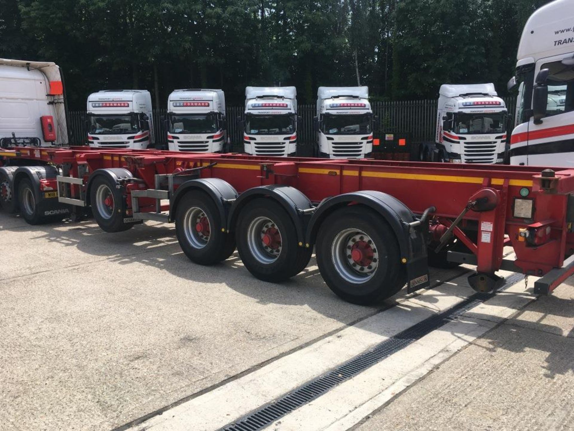 Dennison Multi Function 4 Axle Splitting Skeletal trailer, reference 47653 & 47654, year of - Image 4 of 21