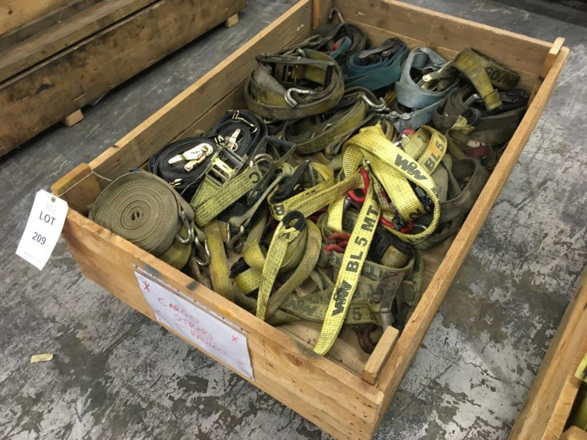 Assorted cargo straps and ratchets on one pallet. Please note: This lot is located at 6 Dewar Close, - Image 2 of 2
