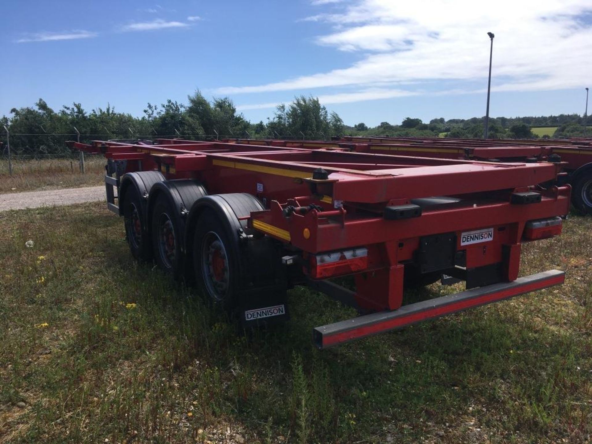 Dennison 14 Lock Sliding Bogie Skeletal trailer, reference 50312, year of manufacture 2017, 3 x - Bild 2 aus 17