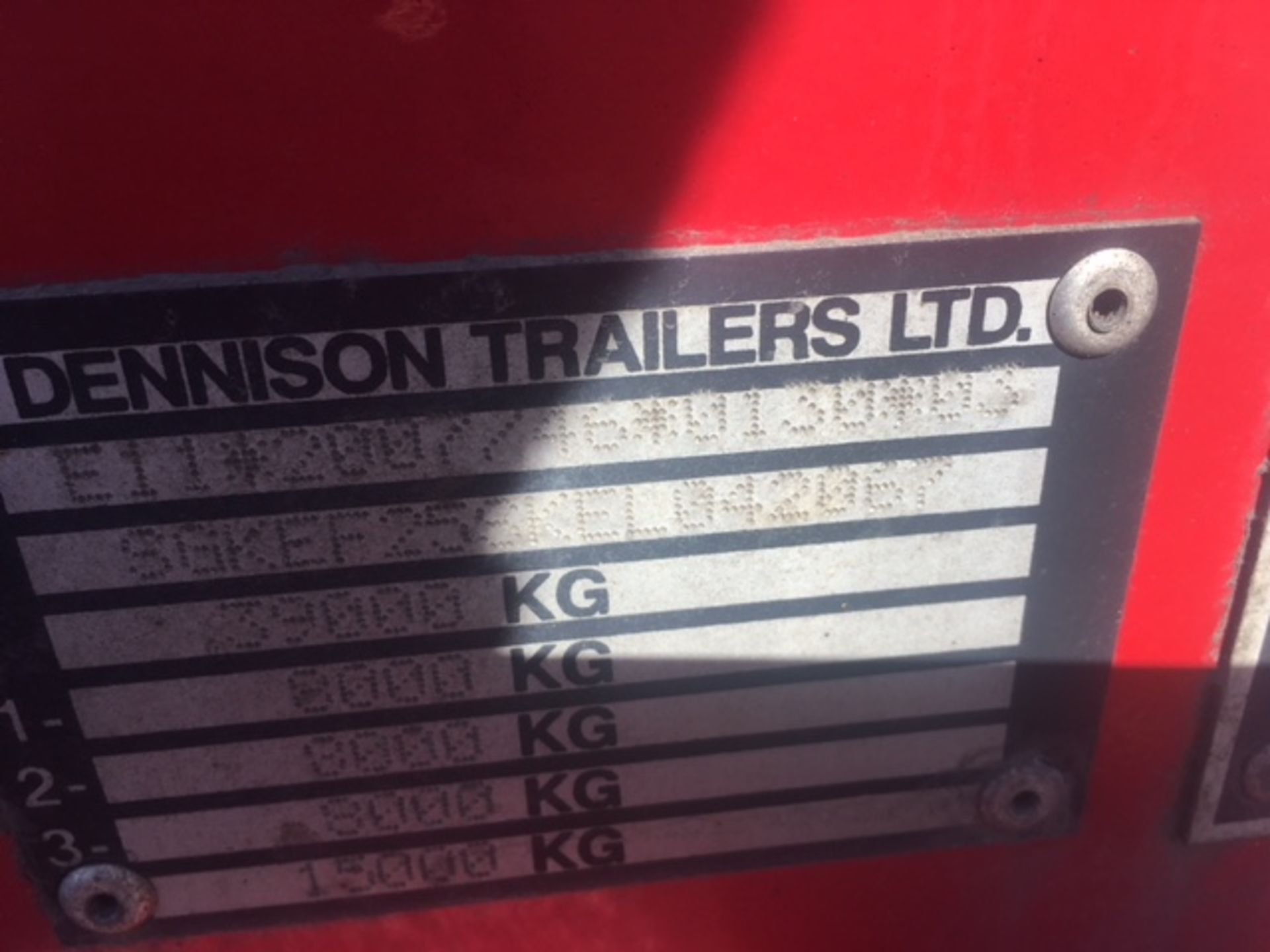 Dennison 14 Lock Sliding Bogie Skeletal trailer, reference 42067, year of manufacture 2014, 3 x - Bild 14 aus 19