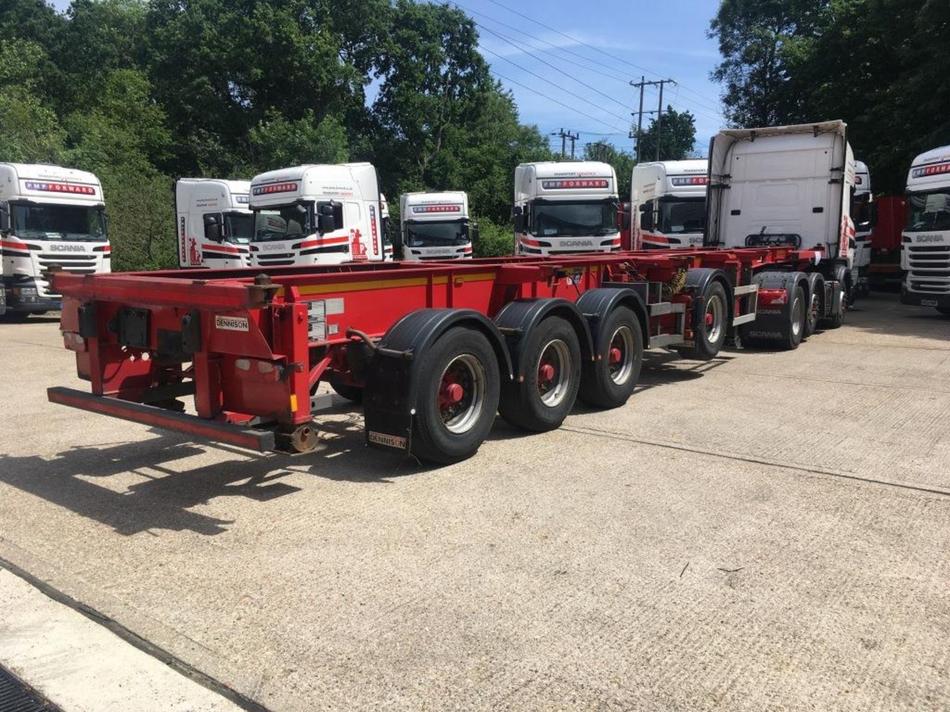 Dennison Multi Function 4 Axle Splitting Skeletal trailer, reference 40130 & 40131, year of - Image 5 of 27