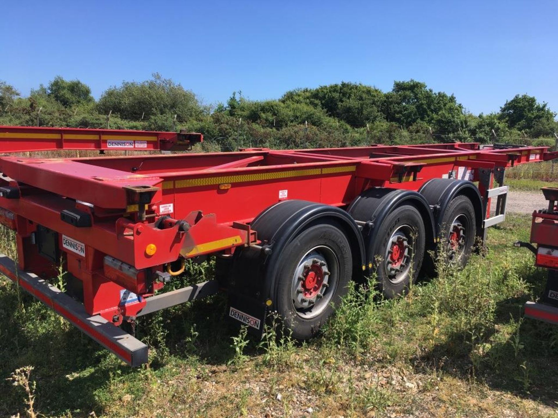 Dennison 14 Lock Sliding Bogie Skeletal trailer, reference 49439, year of manufacture 2016, 3 x - Bild 2 aus 18