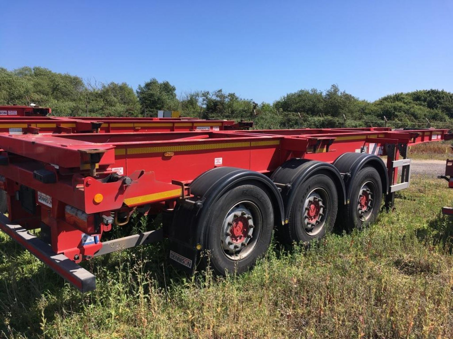 Dennison 14 Lock Sliding Bogie Skeletal trailer, reference 49434, year of manufacture 2016, 3 x - Bild 2 aus 15