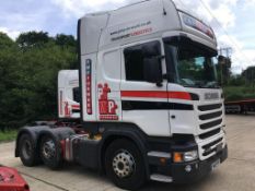 Scania R450 LA 6X2/2MNA Topline tractor unit, 2 Pedal Opticruise Gearbox, Registration number