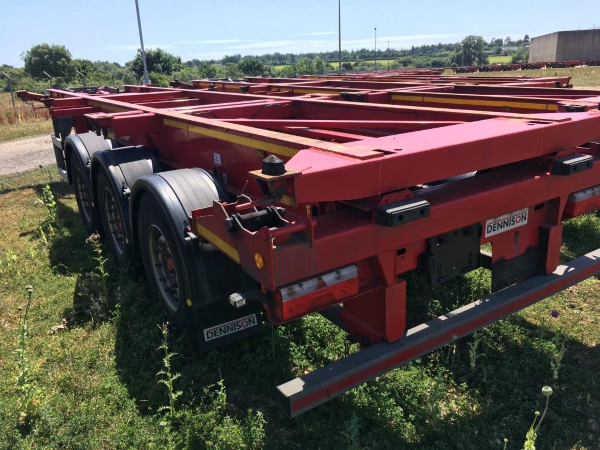 Dennison 14 Lock Sliding Bogie Skeletal trailer, reference 49436, year of manufacture 2016, 3 x - Image 5 of 26