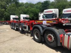 Dennison Multi Function 4 Axle Splitting Skeletal trailer, reference 50390 & 50391, year of