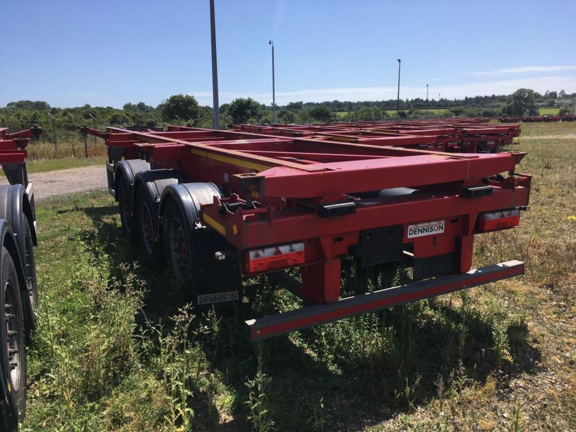 Dennison 14 Lock Sliding Bogie Skeletal trailer, reference 49441, year of manufacture 2016, 3 x - Bild 3 aus 15