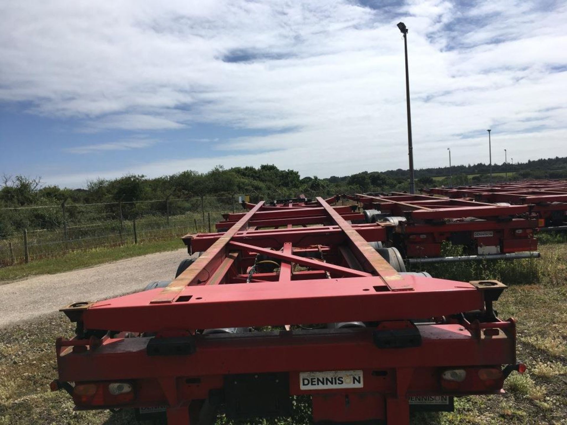 Dennison 14 Lock Sliding Bogie Skeletal trailer, reference 42061, year of manufacture 2014, 3 x - Image 15 of 19