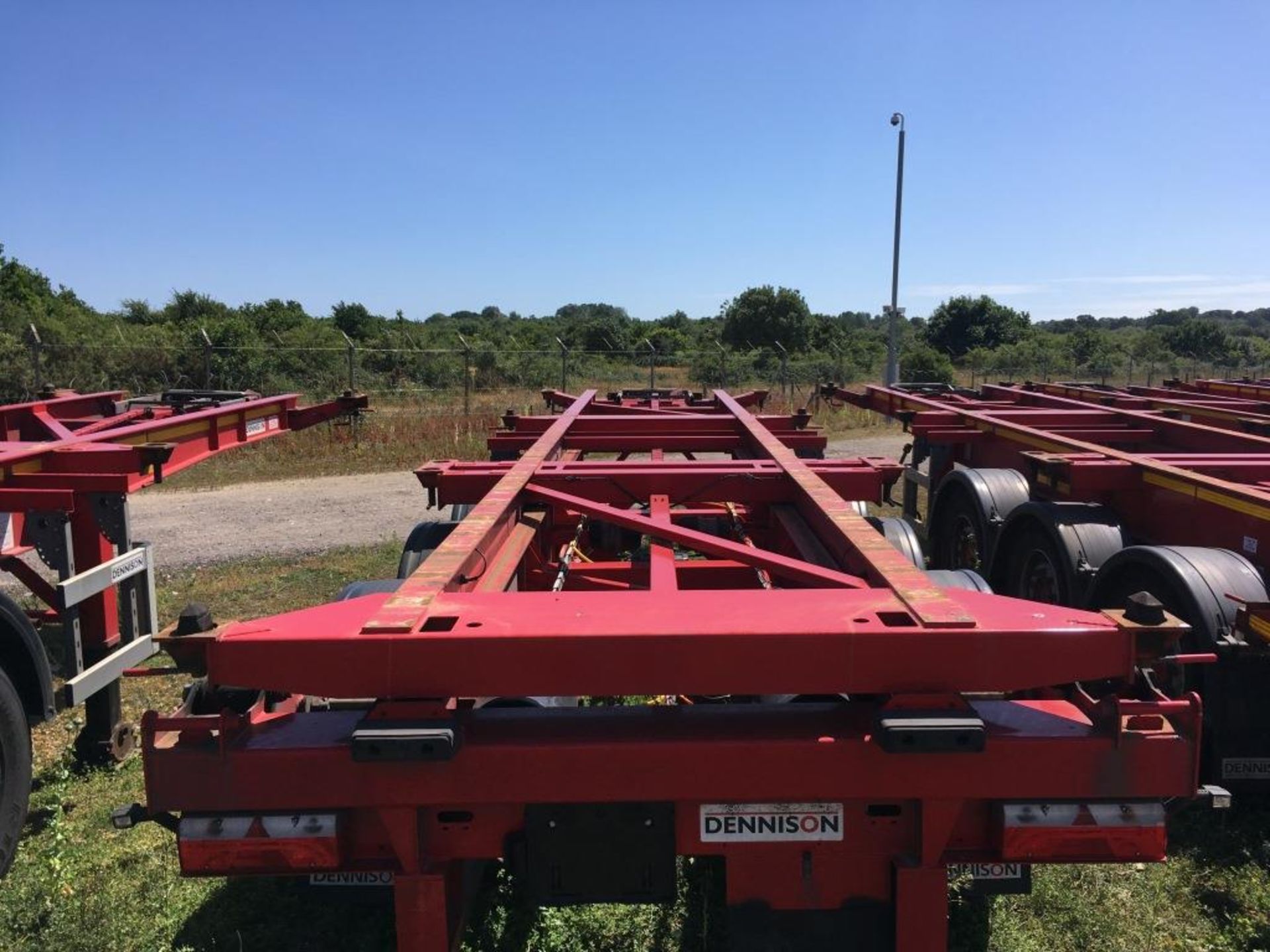 Dennison 14 Lock Sliding Bogie Skeletal trailer, reference 49436, year of manufacture 2016, 3 x - Image 3 of 26