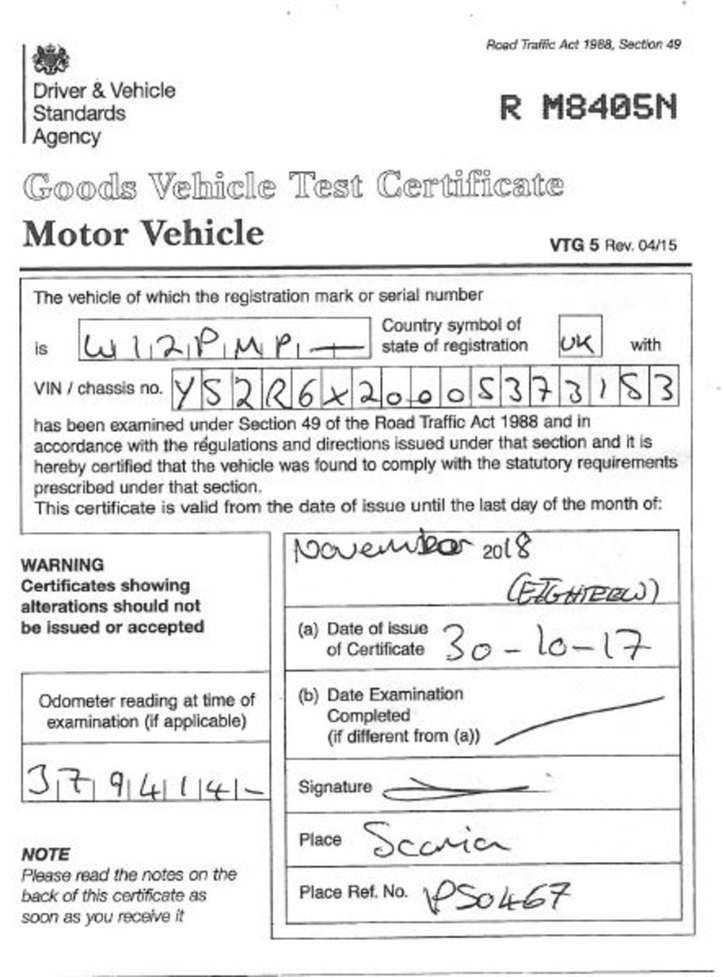 Scania R450 LA 6X2/2MNA Topline tractor unit, 2 Pedal Opticruise Gearbox, Registration number - Image 17 of 18