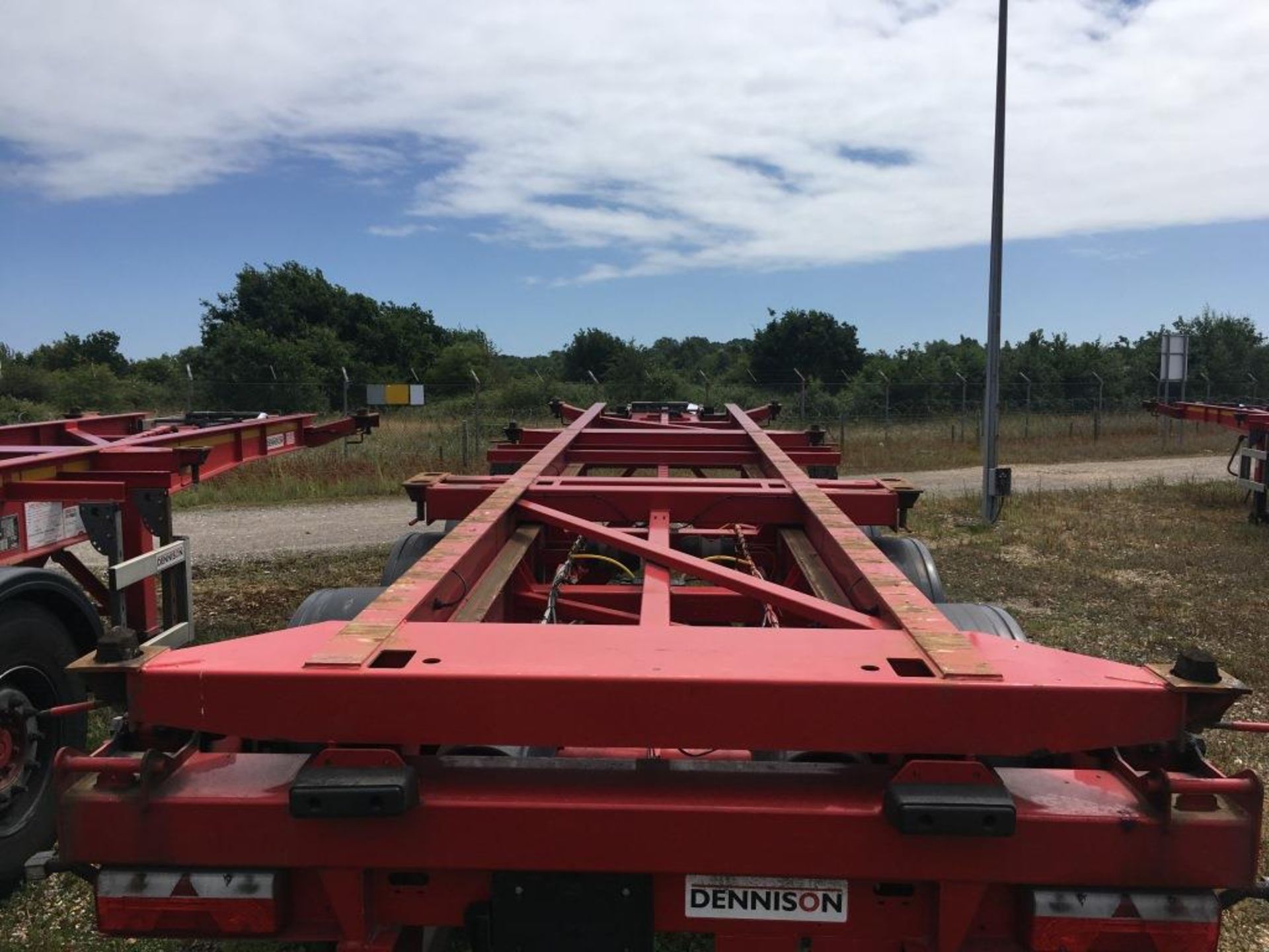 Dennison 14 Lock Sliding Bogie Skeletal trailer, reference 47569, year of manufacture 2016, 3 x - Image 4 of 20