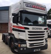 Scania R450 LA 6X2/2MNA Topline tractor unit, 2 Pedal Opticruise Gearbox, Registration number